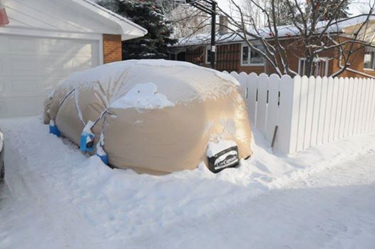 car cover in winter